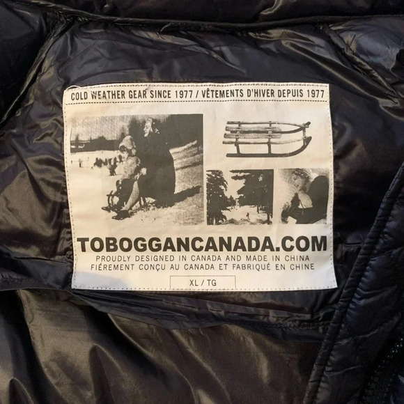 Toboggan Canada Mia Puffer Belted Coat with Removable Hood Black Size XL NWT - Picture 10 of 16